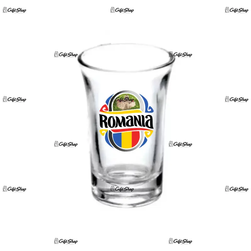 Castelul bran romania, pahar shout, model 41b